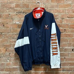 $50 Vintage 90s University Of Virginia Reebok Windbreaker Jacket